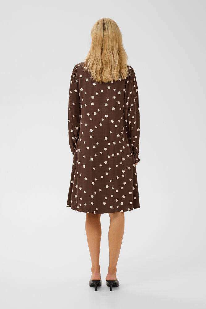 Culture Dotty Berna Dress Brown/Whitecap - 4