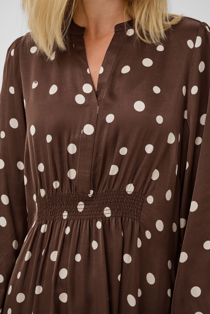 Culture Dotty Berna Dress Brown/Whitecap - 6
