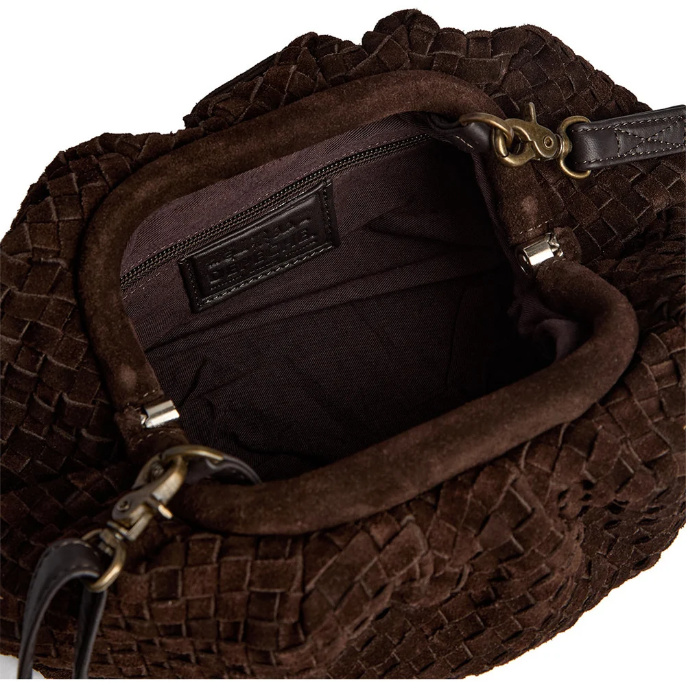 Depeche - Berlin Braided Clutch Chocolate - 3