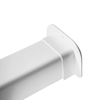Genomföringsskydd för Kabelkanal, 80×60 mm, Vit. Förpackning med 16 stycken