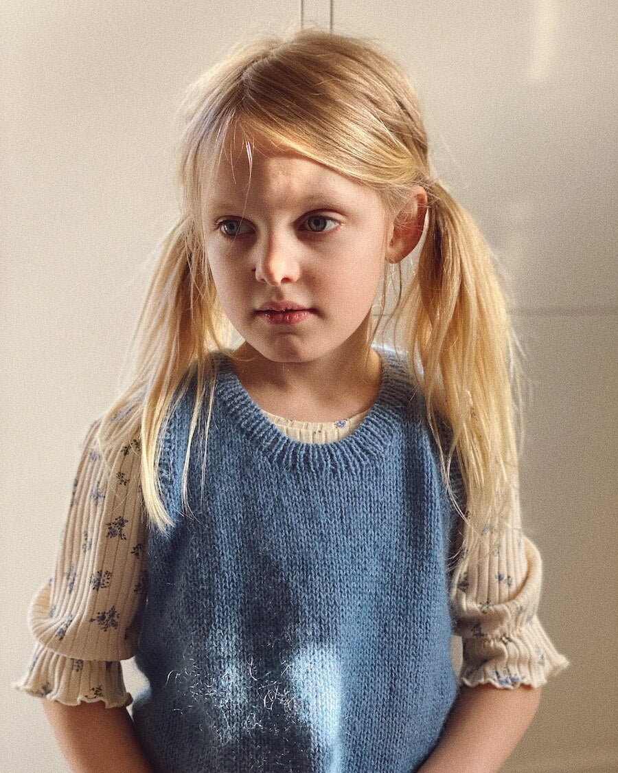 PetiteKnit Stockholm Slipover mini (1-7 år) (19 m st 4,5)