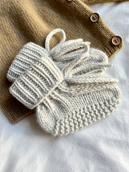 Indiblomst Briskeby slippers (prematur-18 mån) (17 m st 5)