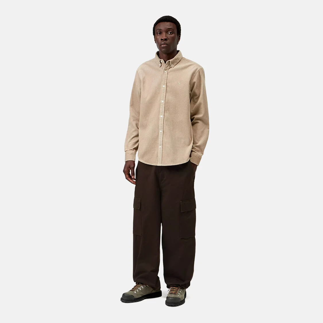 Carhartt WIP - Madison Cord Long Sleeve Shirt Wall - 3