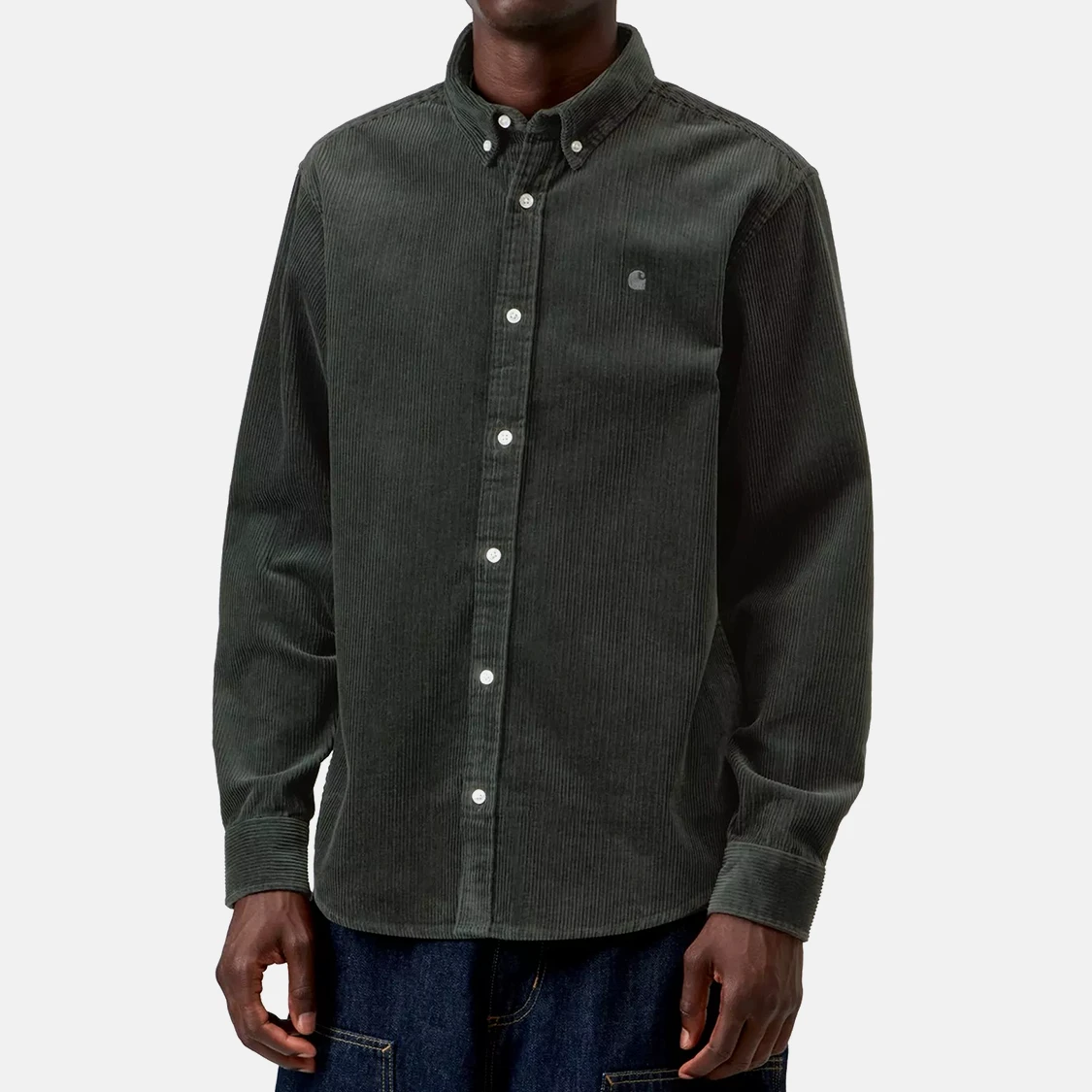 Carhartt WIP - Madison Cord Long Sleeve Shirt Raven