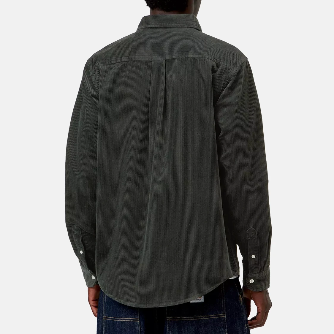 Carhartt WIP - Madison Cord Long Sleeve Shirt Raven - 2