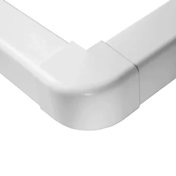 Yttre hörn för 110x75 mm kanal, Vit. Förpackning med 6 stycken