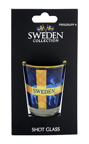 moose and flag shot glass
