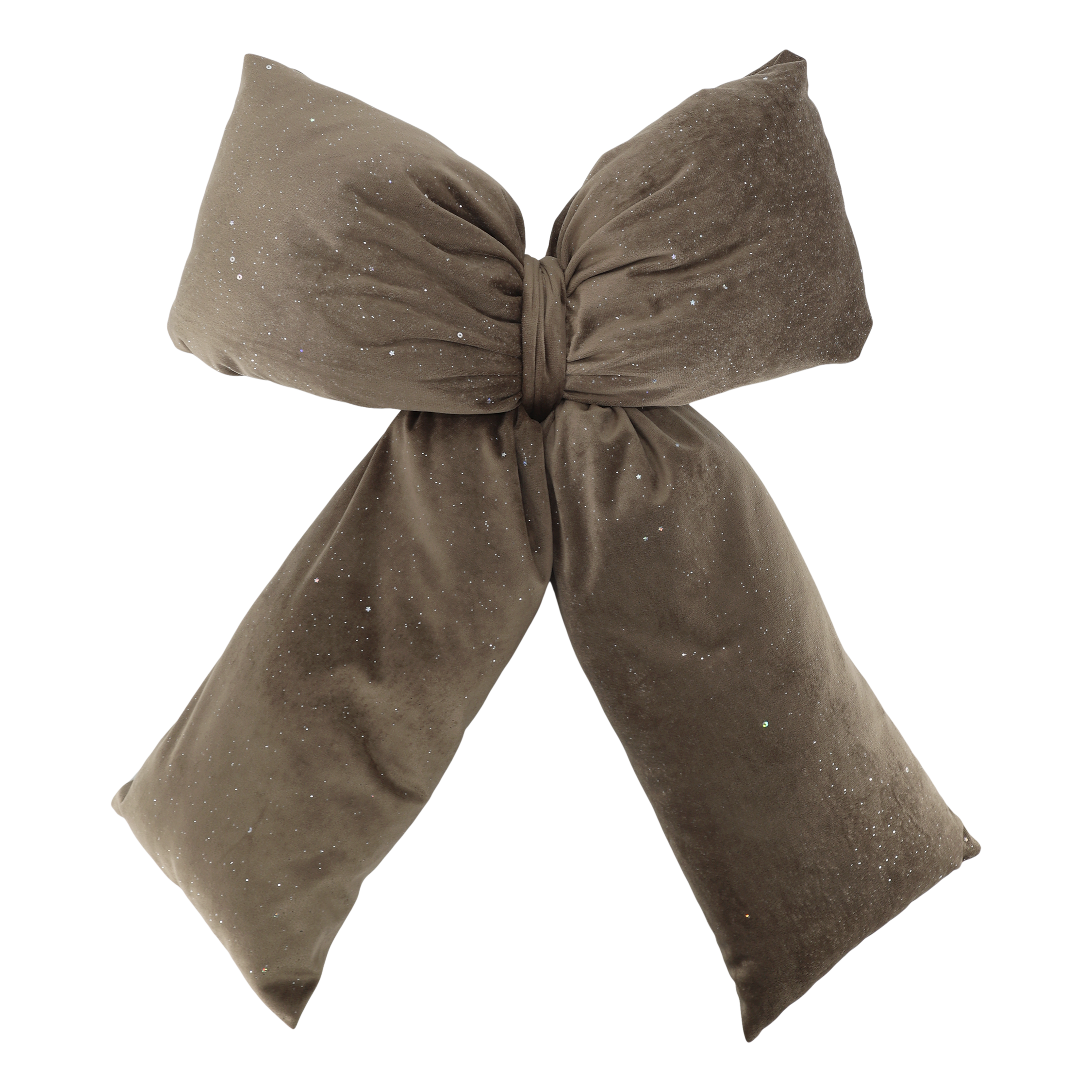 Rosett i velour med glitter 50x40 cm - Mocca - 3
