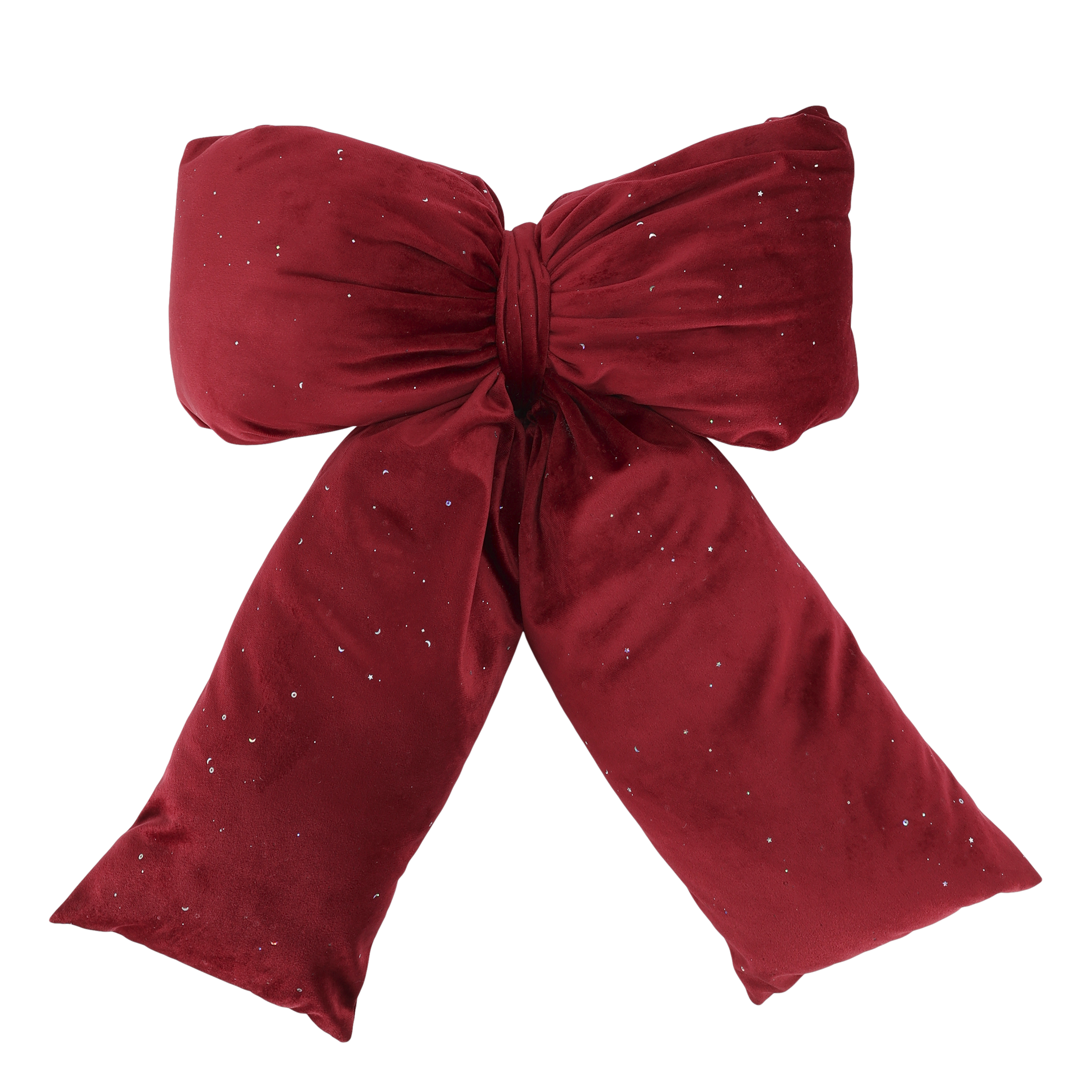Rosett i velour med glitter 50x40 cm - Cherry - 4