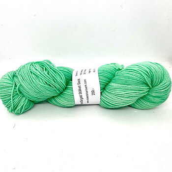 Handfärgad Stäket Sock Grön