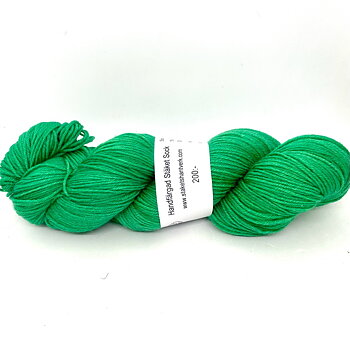 Handfärgad Stäket Sock grön