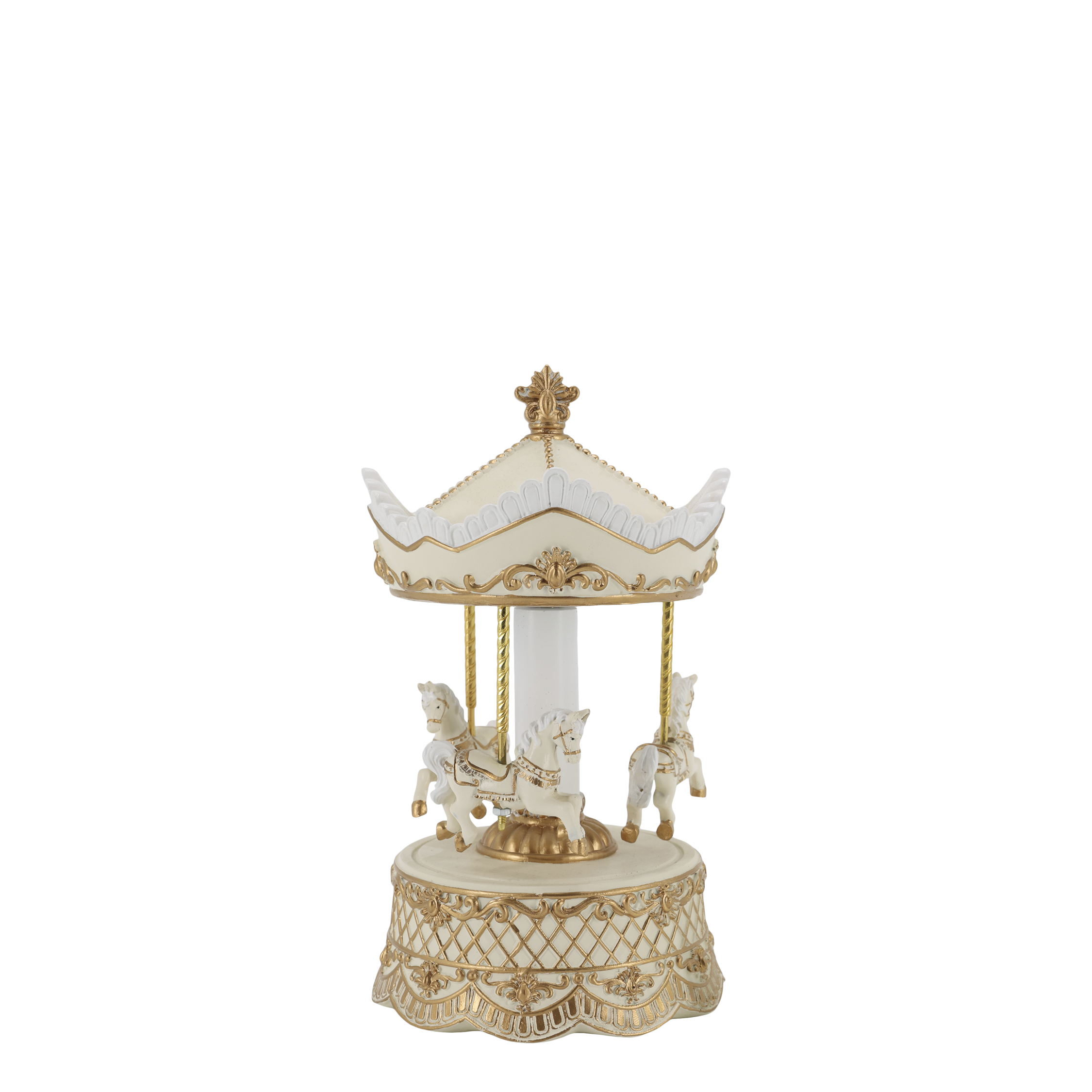 Gingerbread carousel - Carousel - Music box - Spins/Music - 21,5x11,5 cm - 3