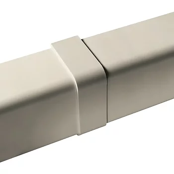 Skarvskydd för 110x75 mm kanal, elfenben. Förpackning med 20 stycken