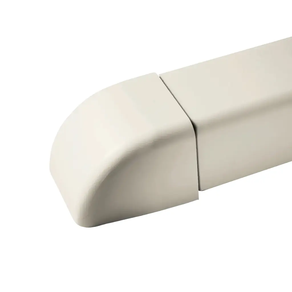 Ändlock för 110x75 mm kanal, elfenben. Förpackning med 6 stycken