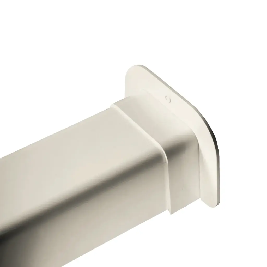 Vägggenomföring för 110x75 mm kanal, Elfenben. Förpackning med 8 stycken