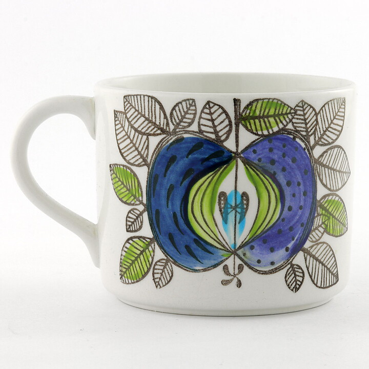 Sigrid Richter (Eden 1960) Coffee Cup with Apple Decor 10 cm (No Saucer)  [Sample Images]