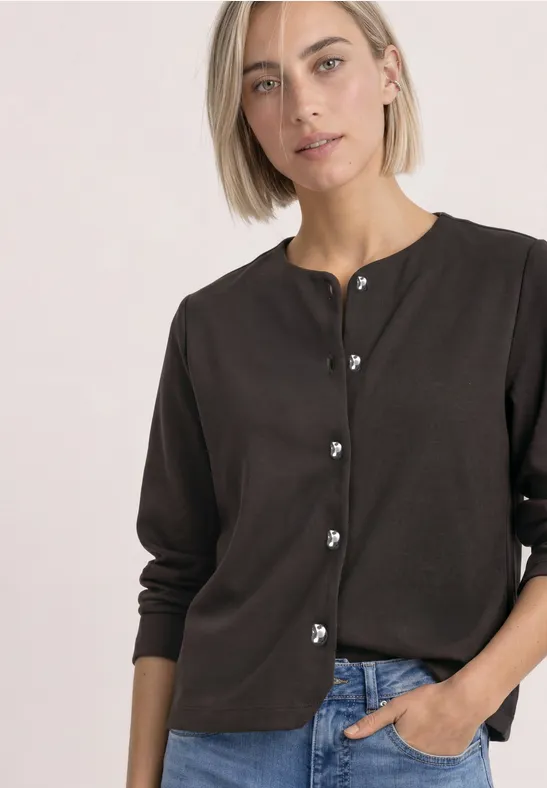 Short jcket with deco buttons Black Coffee Kort jacka