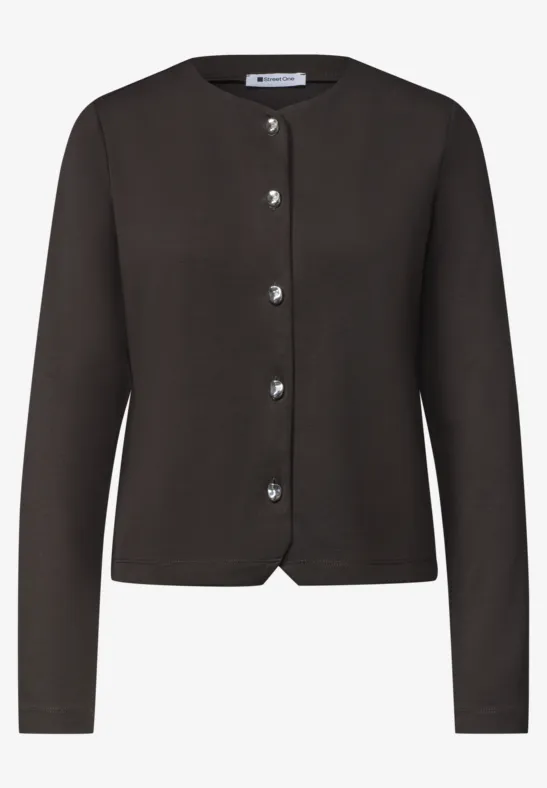 Short jcket with deco buttons Black Coffee Kort jacka