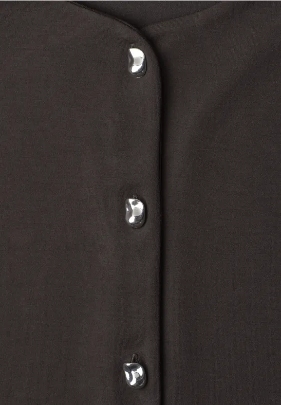 Short jcket with deco buttons Black Coffee Kort jacka - 3