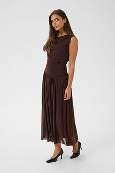 Culture Clark Ashley Dress Coffe Bean Brown