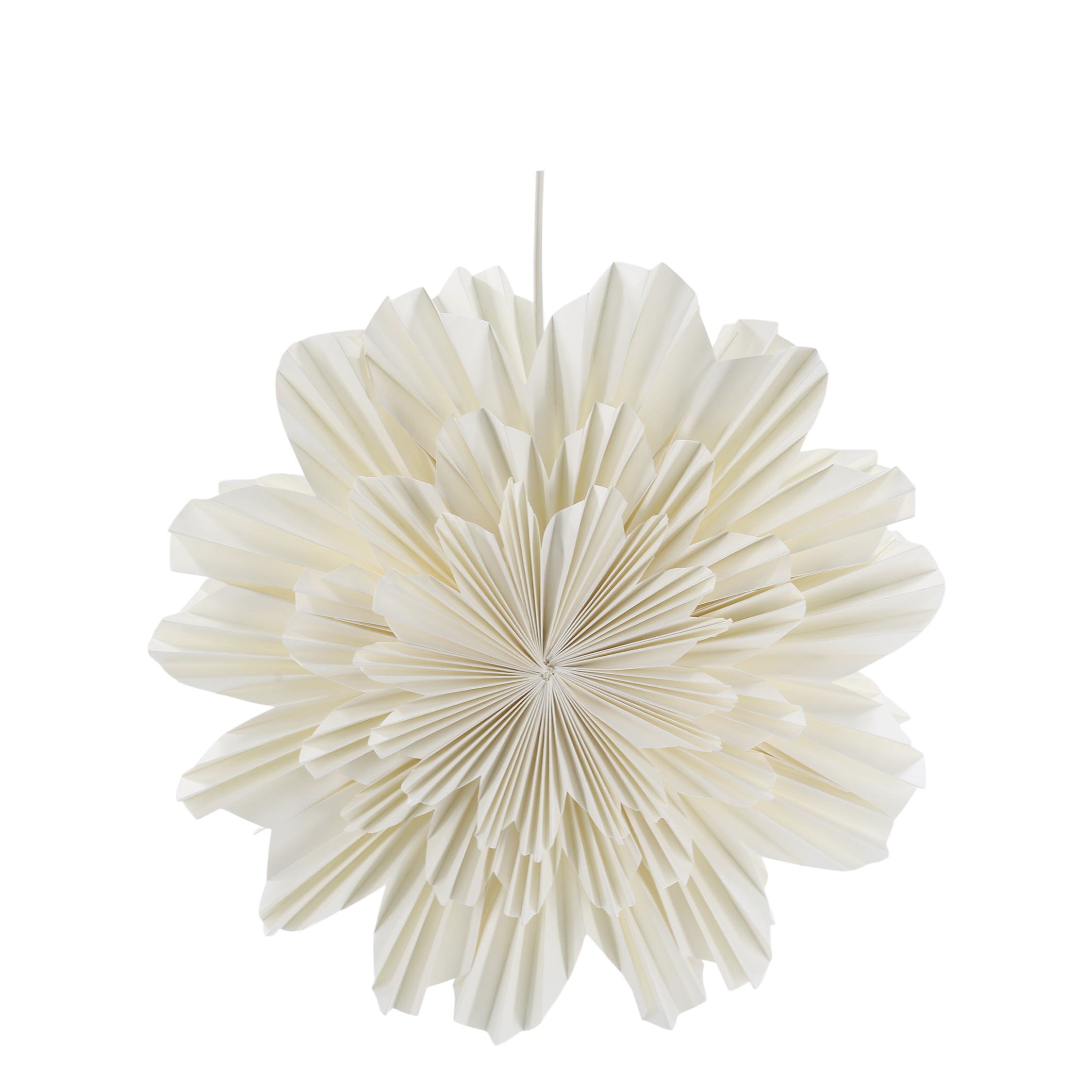 Handgjord Vit Adventsstjärna Stjärna Blomma 40 cm  - 4
