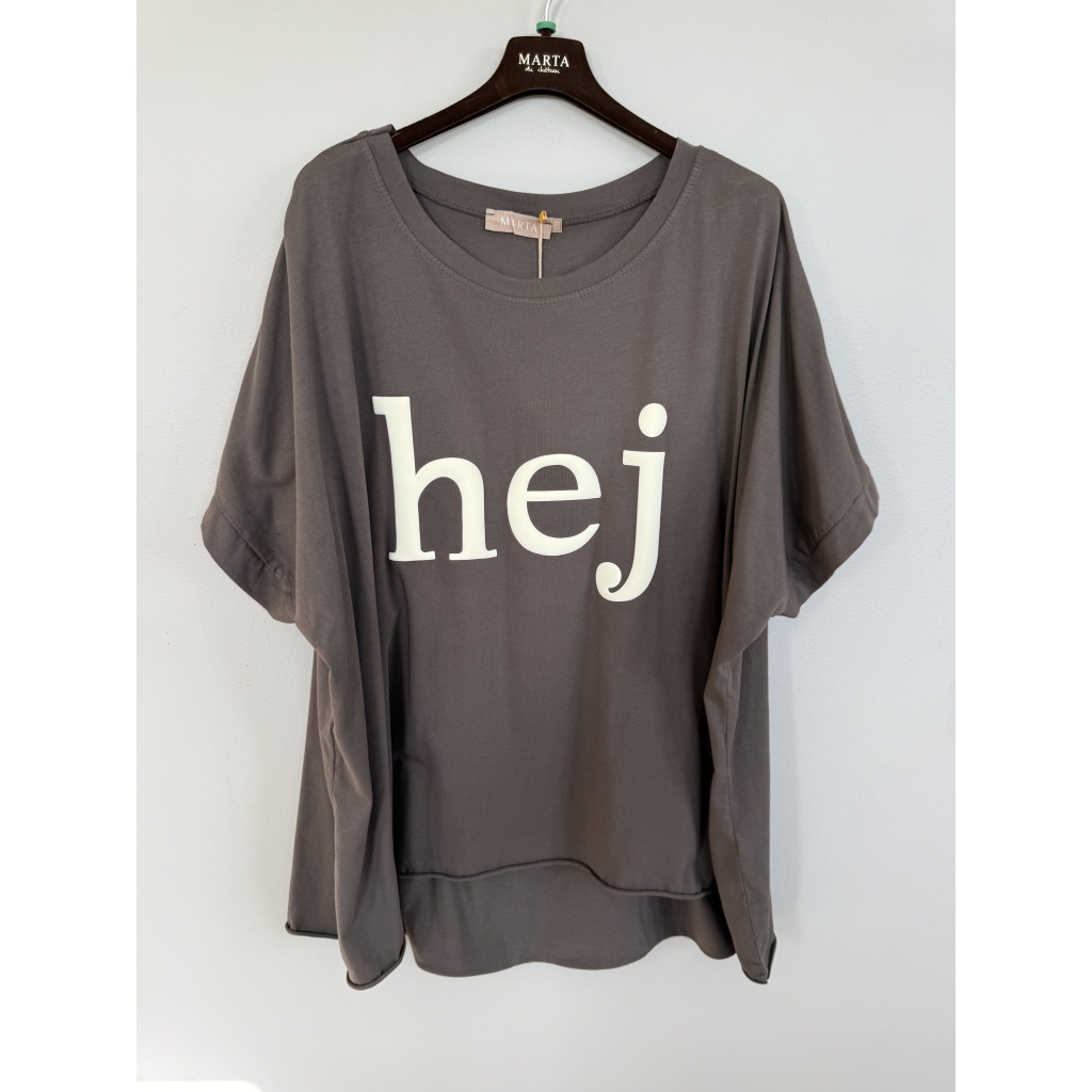 T-shirt hej brown