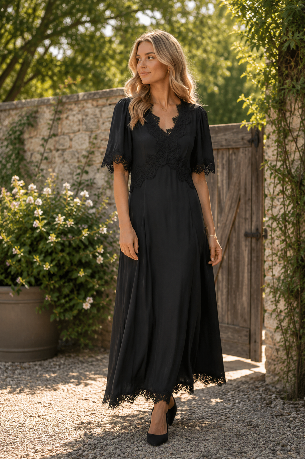 Cream Confir Dress Black