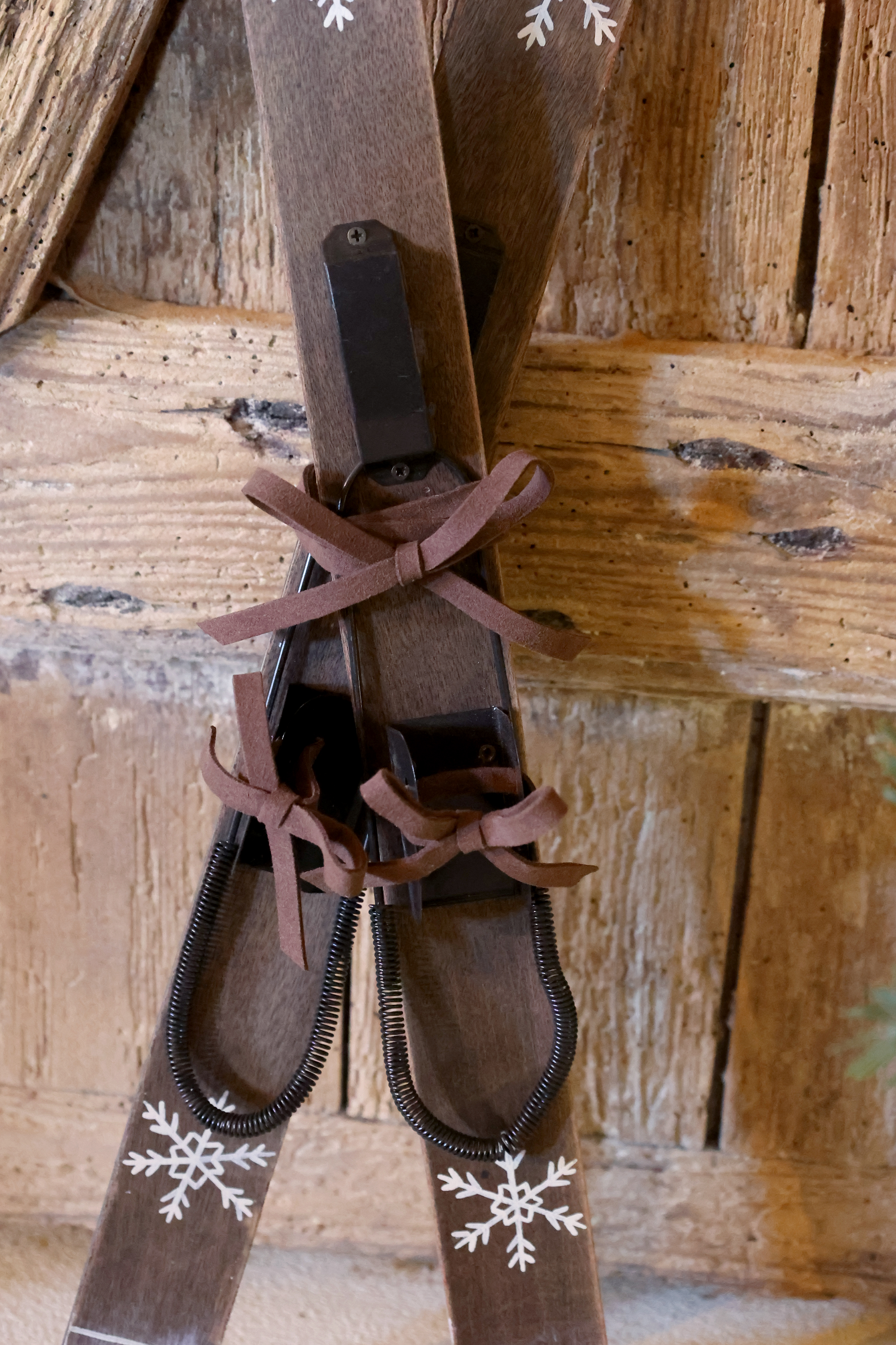 Vintage Skidor Dekoration - 60x15 cm - 4