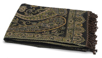 Chamois Ullpläd Akbar Blue/Lime/Beige - 140x200cm