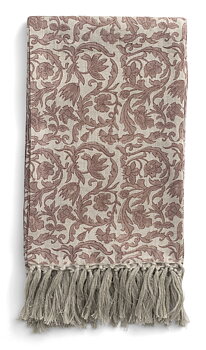 Chamois Linnepläd Pondicherry Old Rose - 110x180cm