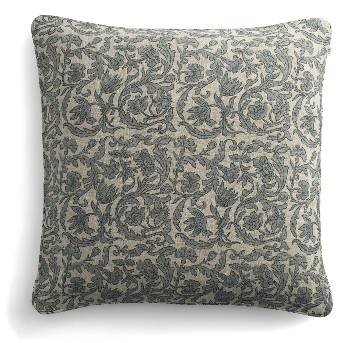 Chamois Linne Kuddfodral Pondicherry Blue - 50x50cm