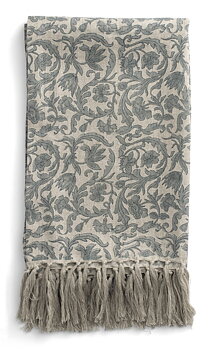 Chamois Linnepläd Pondicherry Blue - 110x180cm