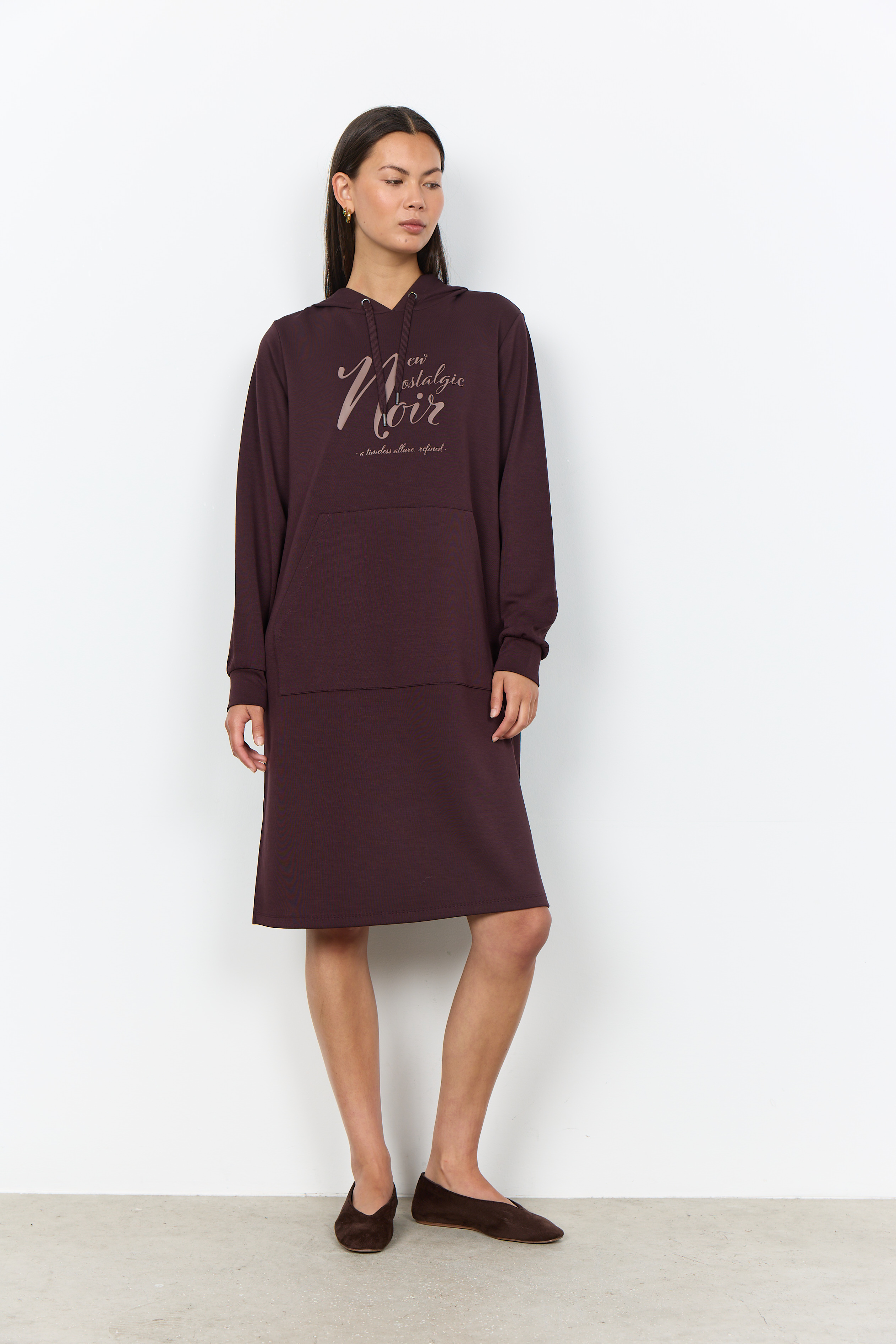 SC-BANU 330 Dress Brun Sweatshirtklänning - 4