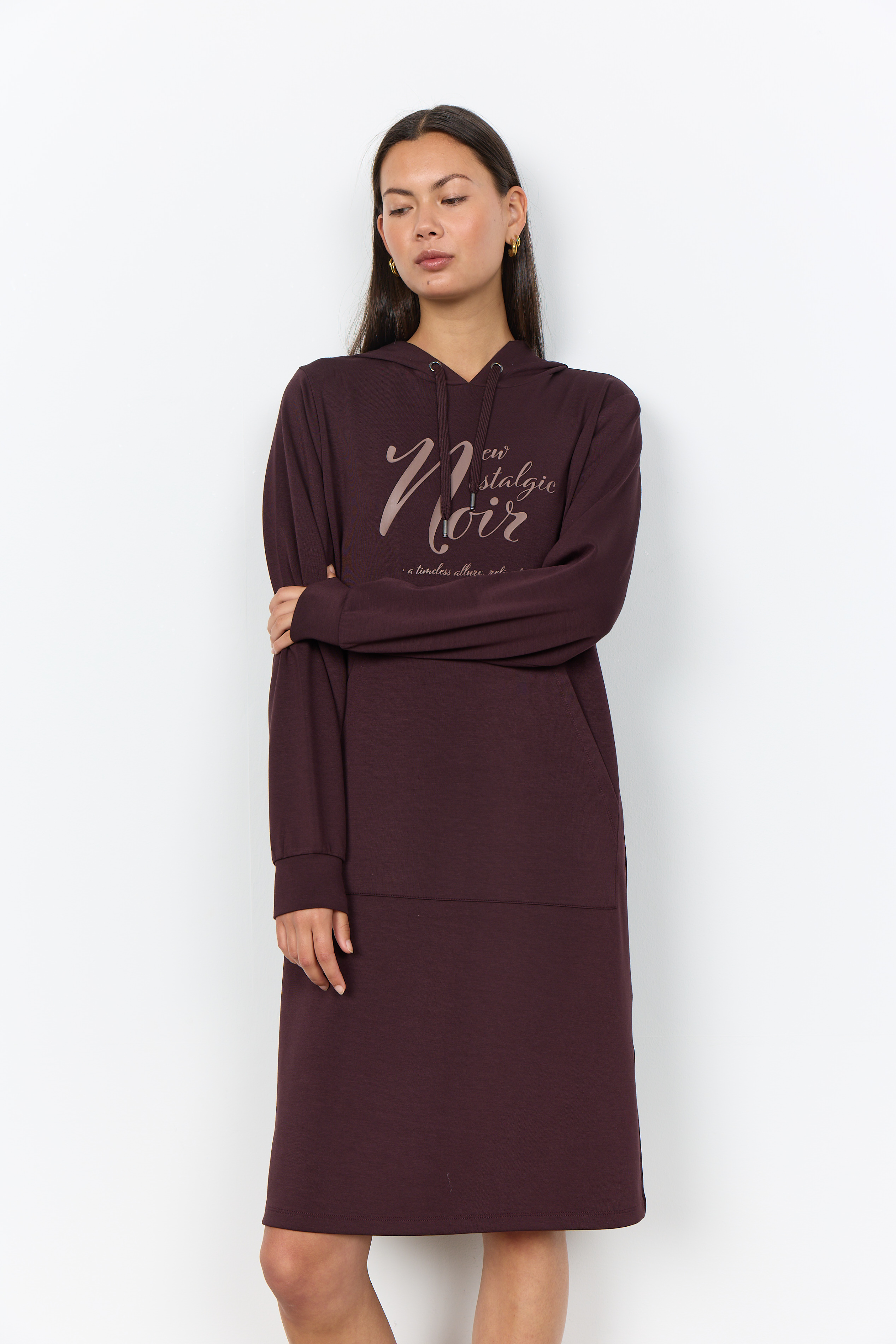 SC-BANU 330 Dress Brun Sweatshirtklänning - 5