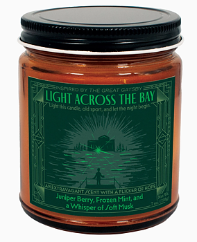 Scented Jar Candle : Light Across the Bay The Great Gatsby  - Doftljus i glasburk 198 g enbär, mynta och mysk