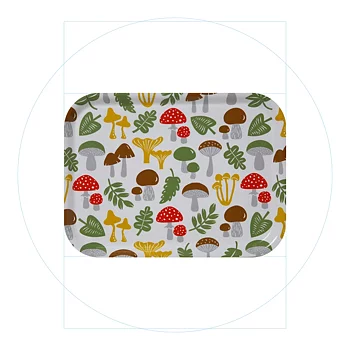 Bengt & Lotta Mushroom tray 27x20 cm