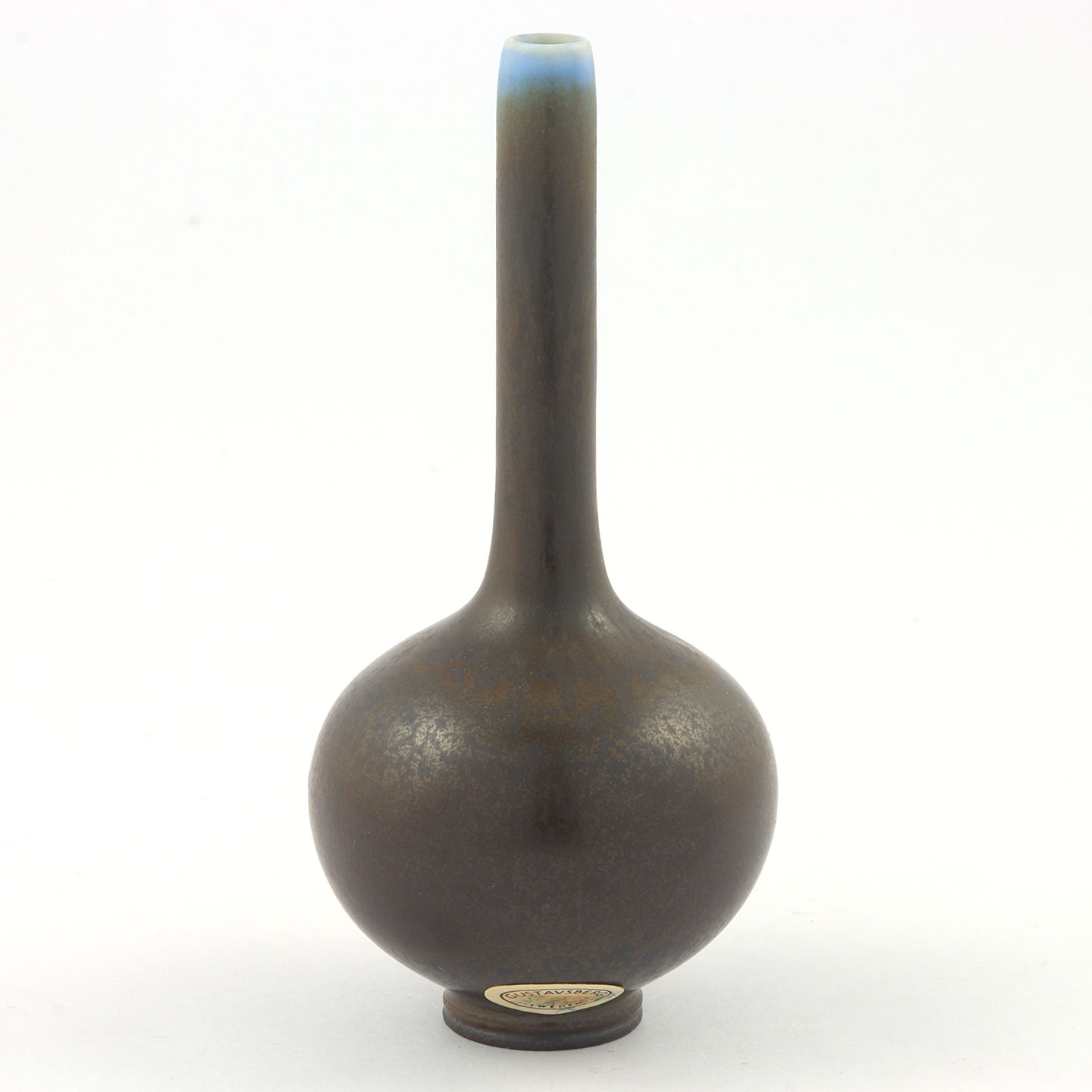 Berndt Friberg (1960s) Unique Brown Haresfur Vase 10 cm