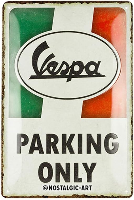 Metal sign - Vespa parking only
