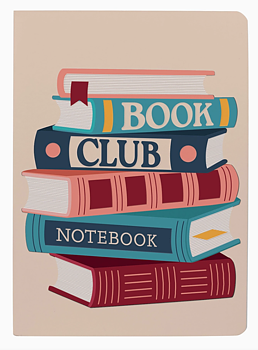 Book Club Notebook : Skrivhäfte Mini linjerat och med faktasidor