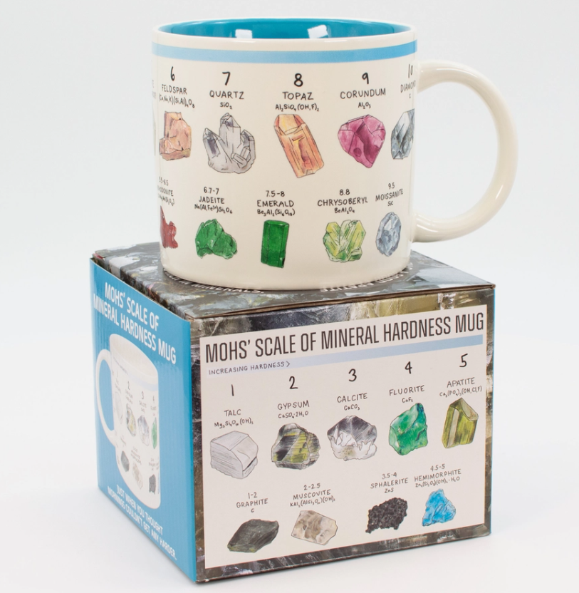 Mohs' Scale of Minerals Hardness Mug : Mugg - 40 cl