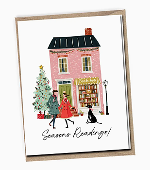 Bookish Holiday : Seasons Readings! - Kort med kuvert 