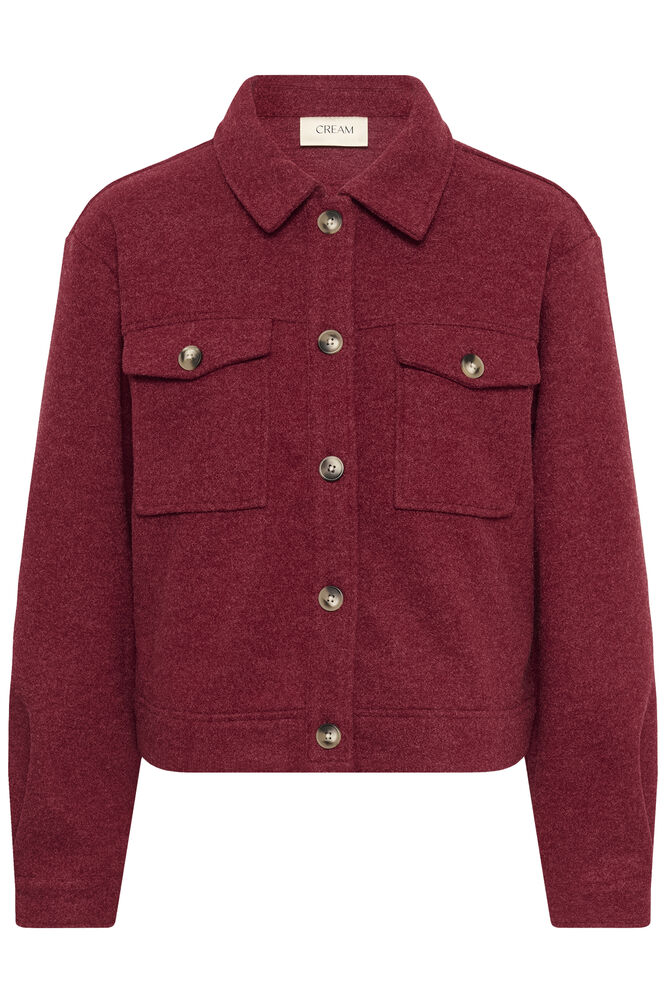 Cream Marigold Jacket Cabernet Red