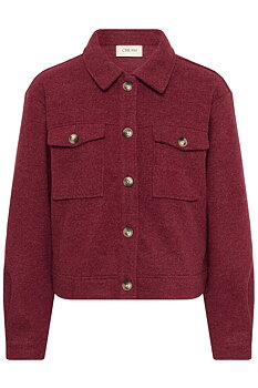 Cream Marigold Jacket Cabernet Red