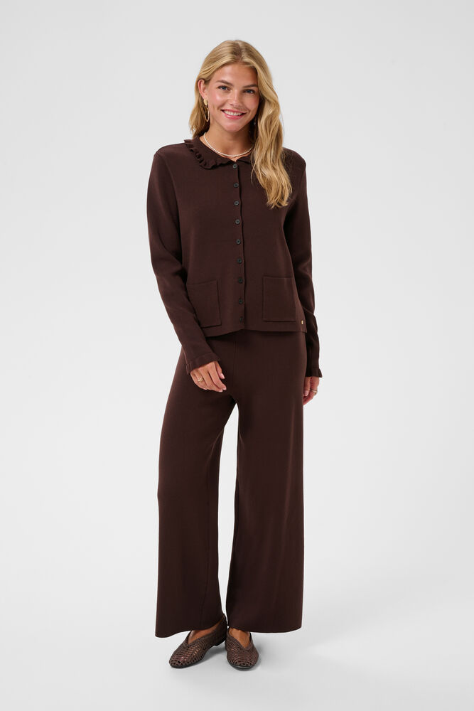 Cream Dela Cardigan Java Brown - 4
