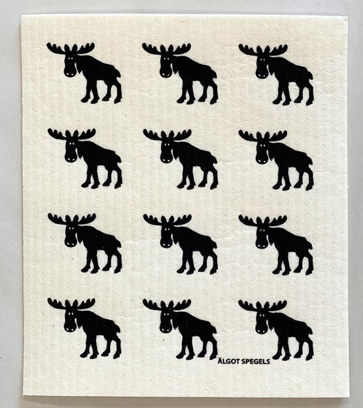 Dishcloth Elk / Moose 12, black