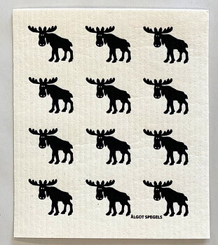 Dishcloth Elk / Moose 12, black
