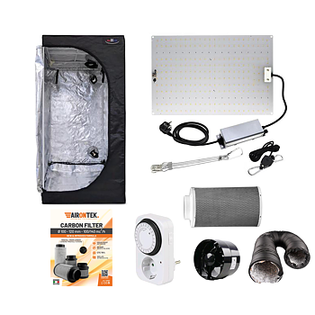 Komplett Odlingstält 60x60x160 cm – LED Växtbelysning 65w & Ventilation