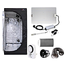 Komplett Odlingstält 90x90x160 cm – 120W LED Växtbelysning & Ventilation