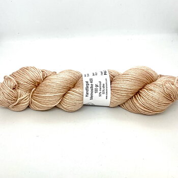 Handfärgat Merinosilke 400  Beige