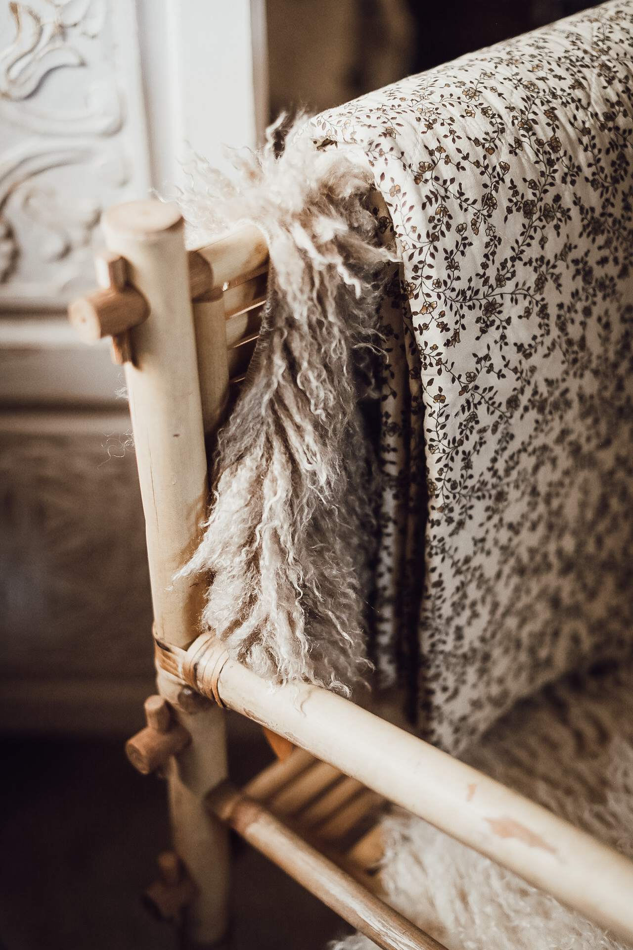 Quiltad Pläd Beige/Brun